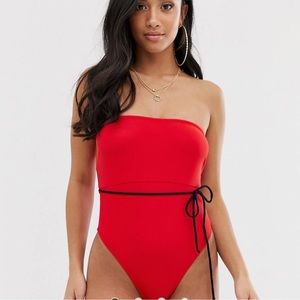 ASOS Strapless One Piece Bathing Suit NWOT